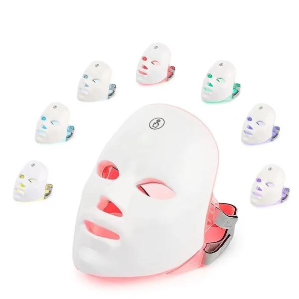 7 Colors LED Facial Mask Cover Photon Therapy Skin Rejuvenation Anti Acne Wrinkle Removal Skin Care Whitening Beauty Instrument Skin Rejuvenation Machine