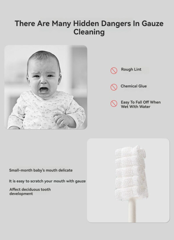 Baby Finger Toothbrush Silicon Baby Training Toothbrush,Soft Silicone Brush Head,Toothbrush for Infants,Toddler Toothbrush,Silicone Tongue Brush,Dental Care for 0-18 Months Baby - Image 12