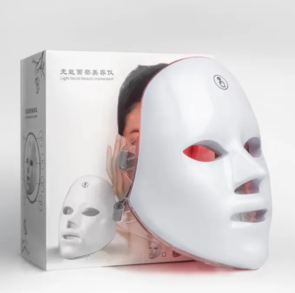 7 Colors LED Facial Mask Cover Photon Therapy Skin Rejuvenation Anti Acne Wrinkle Removal Skin Care Whitening Beauty Instrument Skin Rejuvenation Machine - Image 14