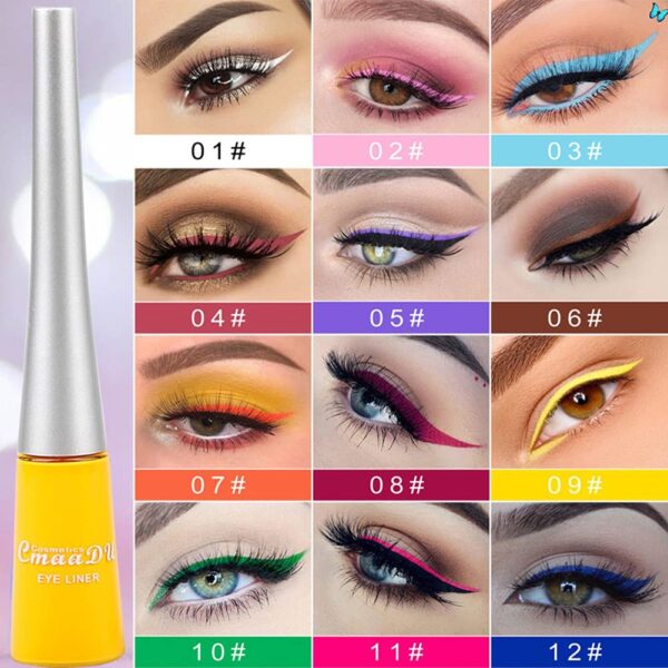 Colorful Liquid Eyeliner Blue Waterproof Long Lasting Diamond Matte Eyeliner Gel Women Makeup Cosmetics HF153