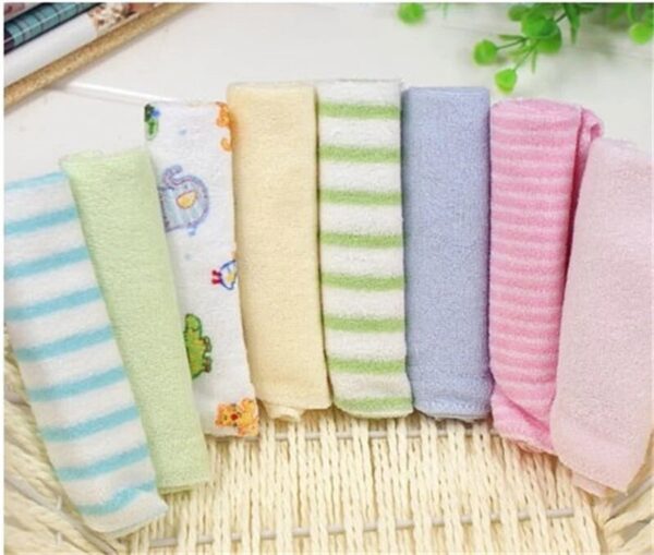 8PCS Pack Soft Cotton Baby Handkerchief Infant Towel - Image 8