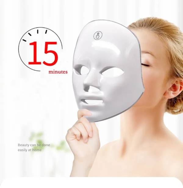 7 Colors LED Facial Mask Cover Photon Therapy Skin Rejuvenation Anti Acne Wrinkle Removal Skin Care Whitening Beauty Instrument Skin Rejuvenation Machine - Image 7