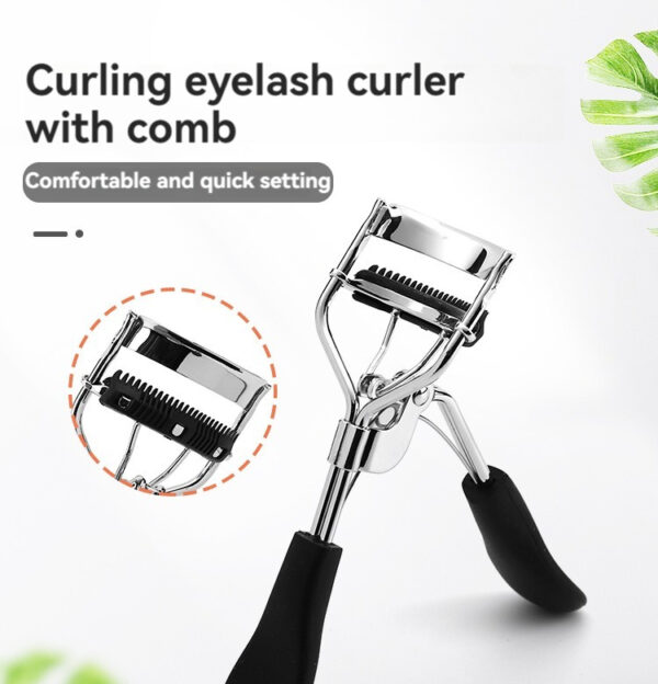 Silicone Eyelash Curler with Comb Self-curling Assistant - Image 2