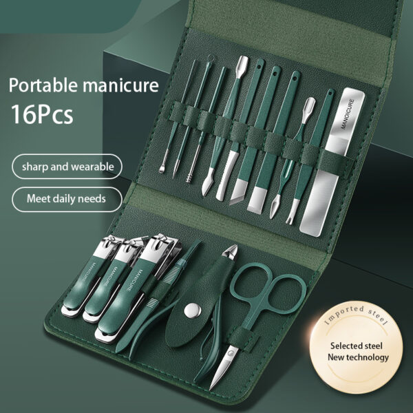 High quality 16 Set of Portable Nail Clipper Set/পোর্টেবল নক ক্লিপার সেটের উচ্চ মানের 16 সেট