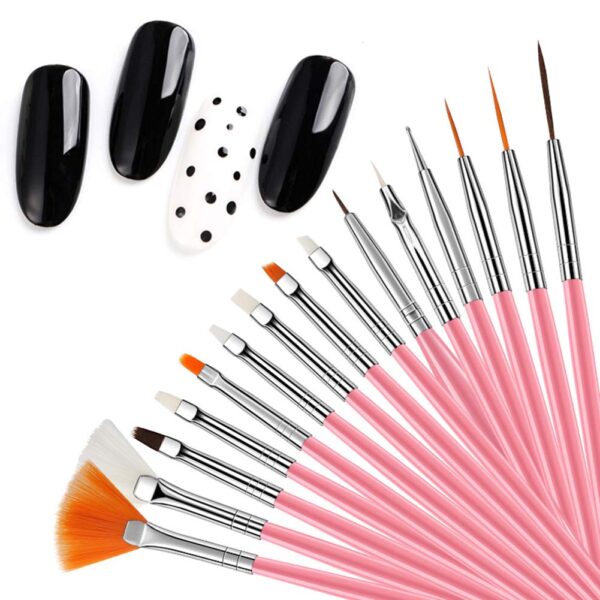 15pcs Nail Art Painting Brush Set