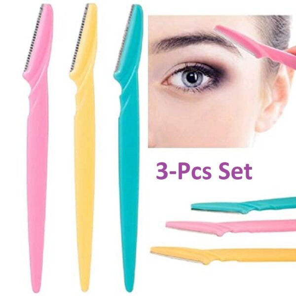 3pcs Colorful Eyebrow Trimmer