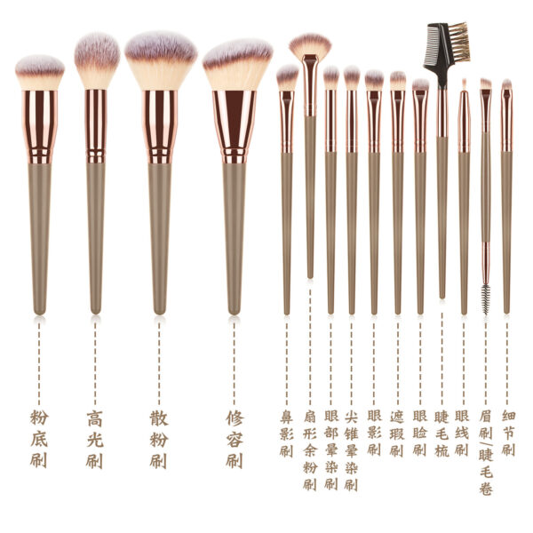 Professional makeup brush set/প্রিয়াম কোয়াটি মেক-আপ ব্রাশ সেট - Image 4