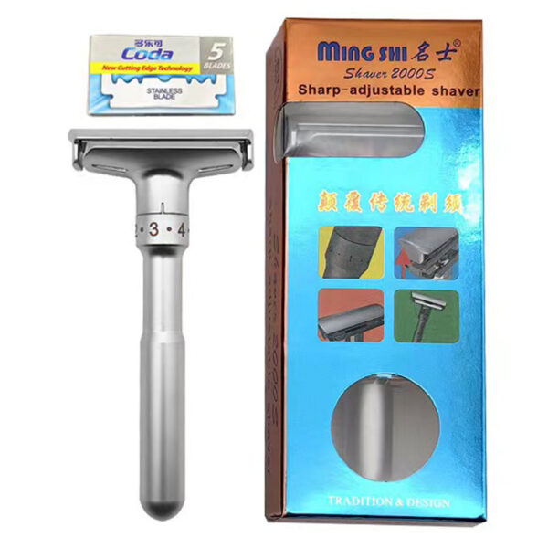 Professional Vintage Adjustable Double Edge Safety Razor/পুরুষদের শেভিং রেজার - Image 2