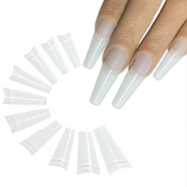 Nails Clear Natural White Extensions - Image 5