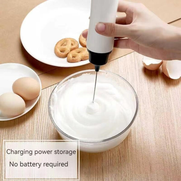 220V Milk Bubbler Rechargeable Automatic Egg Beater Electric Household Small Electric Hand Mixer Beater