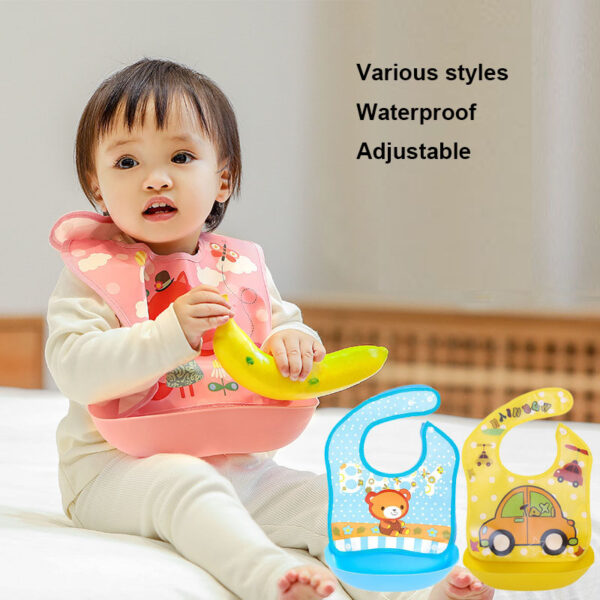 Multi Color Baby Eating Smock Adjustable Thin Bibs for Boys and Girls Waterproof Baby Reverse Dressing Children's Painting Clothes