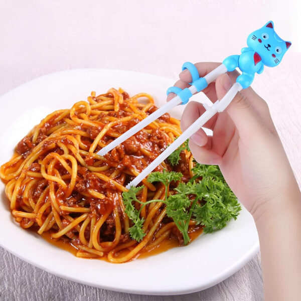 Cute Cartoon Baby Eat Training Chopsticks Baby Learning Tableware Childrens Chopsticks Trainer Eating Complementary kids Chopsticks Reusable Training