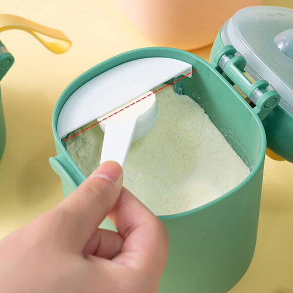 Portable Baby Formula Dispenser Feeding Milk Powder Container 400800ML Cartoon Dinosaur Shape Travel Food Storage Milk Powder Boxes with Spoon - Image 4