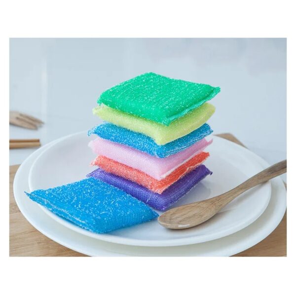 4Pcs Pan Pot Dish Wash Sponges Double Side Dishwashing Sponge Household Kitchen Cleaning Tools Tableware Dish Washing Brush - Image 3