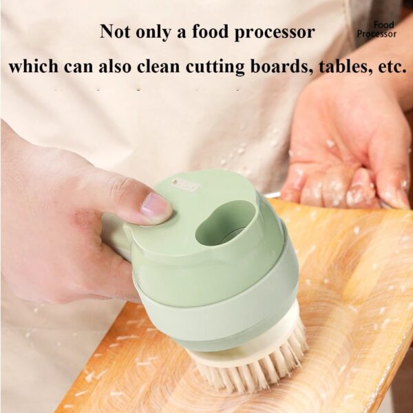 4 IN 1 Electric Food Processor Multifunctional Vegetable Cutter Slicer Handheld Garlic Grinder Wireless Vegetable Chopper - Image 4