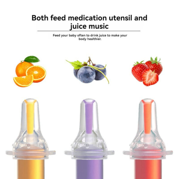 Baby Medicine Feeder Children Squeeze Syringe Feeder Soft Silicone Pacifier Anti-Choking Medicine Dropper Dispenser for Feeding Medicine Water Juice - Image 5