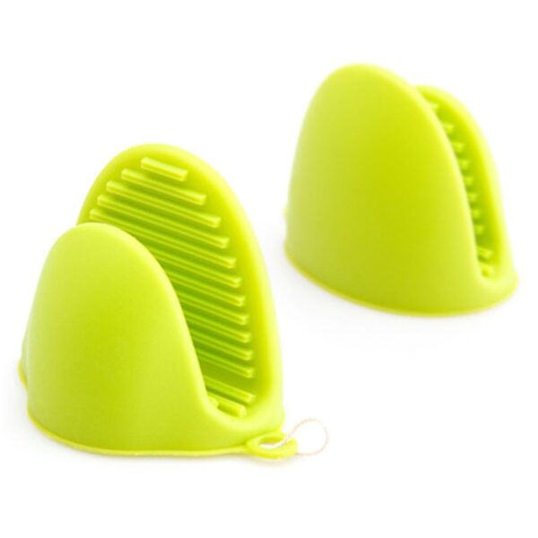 2PC Grip Oven Pot Holder Baking BBQ Cook Tools Mini Kitchen Non-slip Heat Resistant Oven Mitts Silicone Glove - Image 6