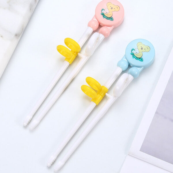 Cute Cartoon Baby Eat Training Chopsticks Baby Learning Tableware Childrens Chopsticks Trainer Eating Complementary kids Chopsticks Reusable Training - Image 6