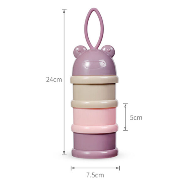 Cartoon Portable Baby Milk Powder Box Food Storage Box Three Layer Formula Dispenser Milk Powder Box Toddle Snacks Container for Travel - Image 6