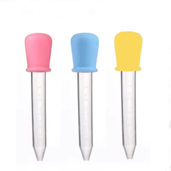 5ml Baby Silicone Dropper Medicine Feeder Pipettes Liquid Food Dropper Transfer Eyedropper with Bulb Tip Dispenser Medicine Dropper for Infants Newborns - Image 6