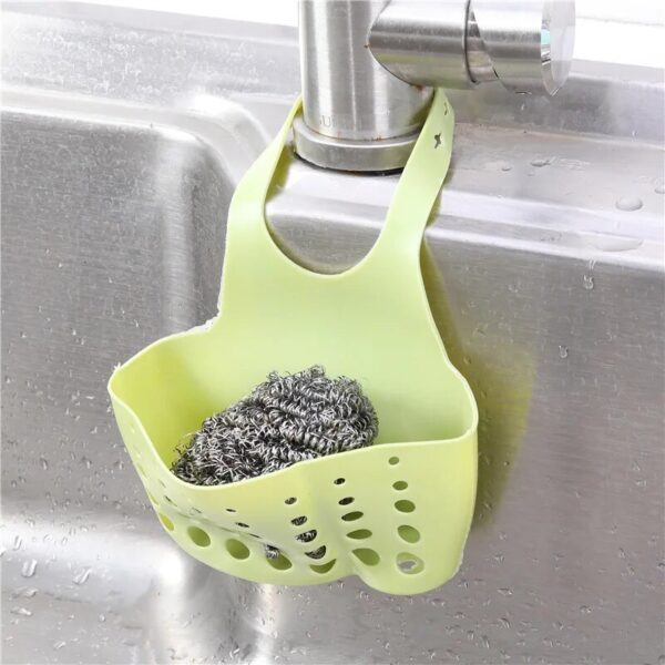 Kitchen Basket Kitchen Organizer Soap Sponge Drain Rack Sink Shelf Dish Drainer Portable Hanging Drain Basket Kitchen Gadget Kitchen Accessory - Image 7